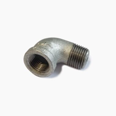 90 Degree 1/2" BSP M/F Elbow Black Galvanised
