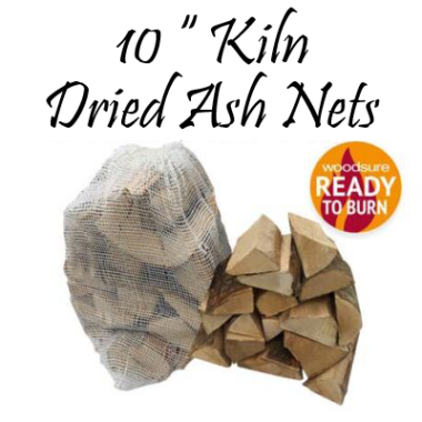 Kiln Dried <strong><span style='color: #7e7e7e'>Ash</strong> Hardwood Logs in Nets (35 Litres) 10 Inch