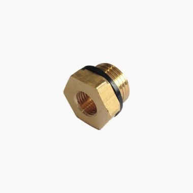 Brass Threaded Hexagon Reducer 1/4" BSPP M x 1/8" BSPP F
