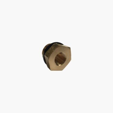 Brass Threaded Hexagon Reducer 1/2" BSPP M x 1/4" BSPP F