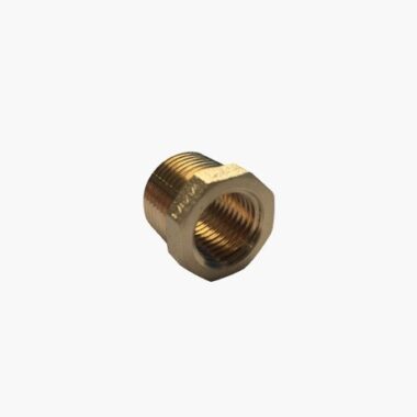 Brass Threaded Hexagon Reducer Bush 3/8" BSP M x 1/4" BSP F