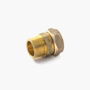 DZR Compression Straight Adaptor 15mm x 1/2" BSP TM