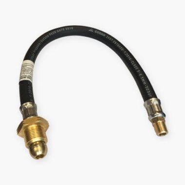 Gas Bottle Hose - Regular Pigtails x 1/4 Inch Male Iron - 20 Inch