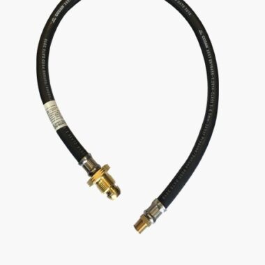 Gas Bottle Hose - Regular Pigtails x 1/4 Inch Male Iron - 35 Inch