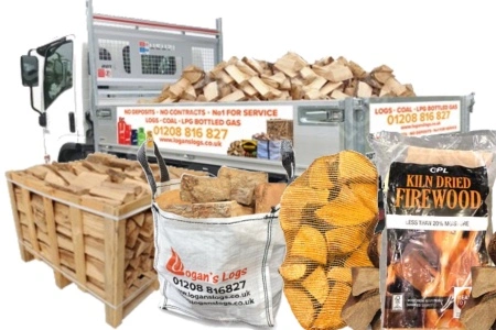 Kiln Dried Alder Hardwood Logs 10 Inch