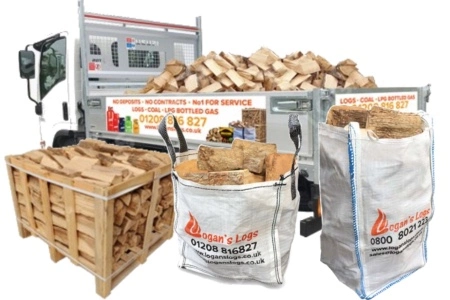 Kiln Dried Ash Hardwood Logs 10 Inch